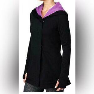 Lululemon Awareness wrap jacket with hood size 2 see measurements